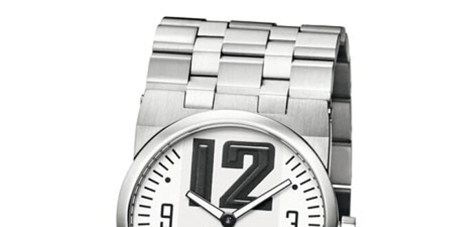 Pánské stříbrné hodinky z ušlechtilé nerez oceli Bruno Banani