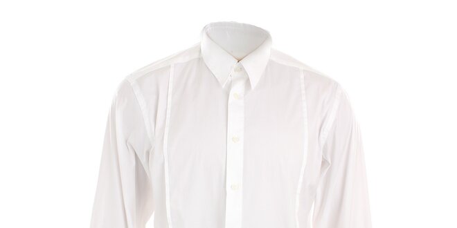 Pánská bílá přiléhavá košile Pietro Filipi
