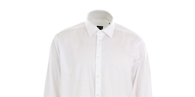 Pánská bílá obleková košile s proužkem Pietro Filipi