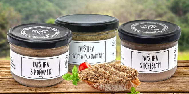 Set 3 rostlinných PaPštik s koňakem, pivem i portským