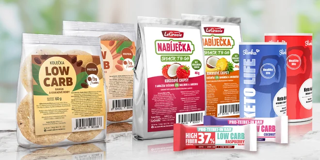 Balíčky Slimka: low carb kolečka, tyčinky i ovoce