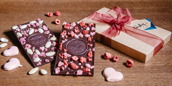 Potěšení na Valentýna: hořké čokolády s makronkami