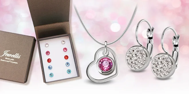 Ocelové šperky s krystaly a perlami Swarovski®
