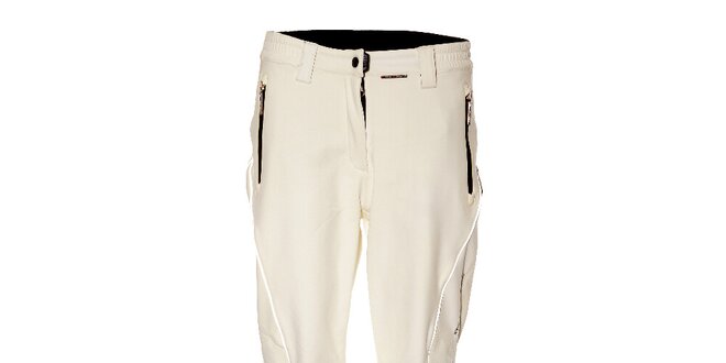 Dámské bílé softshellové lyžařské kalhoty Trimm