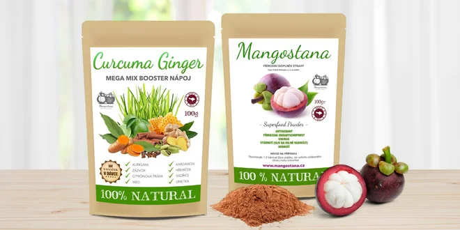Pro zdraví: mangostana a nápoj s kurkumou a zázvorem