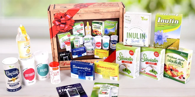 Balíček sladidel: xylitol, inulin i erythritol