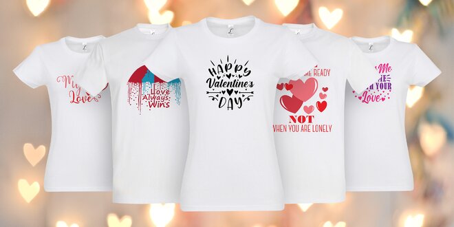 Romantická trička pro zamilované: 10 potisků