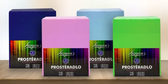 Bavlněná jersey prostěradla v 21 barvách