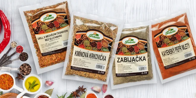 Kořenící směsi od Pohody na kuře, ryby i zeleninu