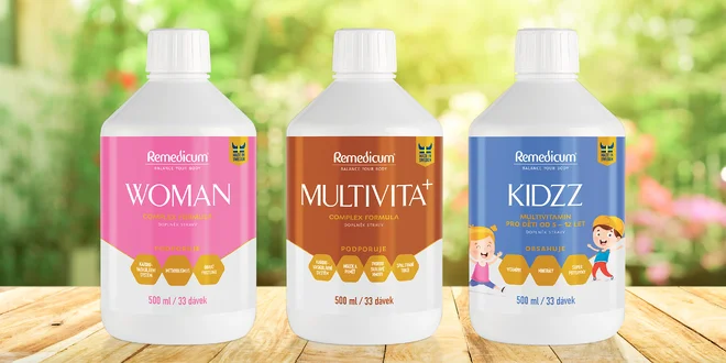 Multivitaminy v tekuté formě nejen pro ženy a děti