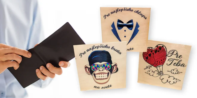 Pánske peňaženky z pravej kože v darčekových boxoch