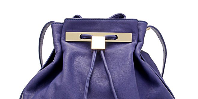 Dámská fialová kožená kabelka Florian London