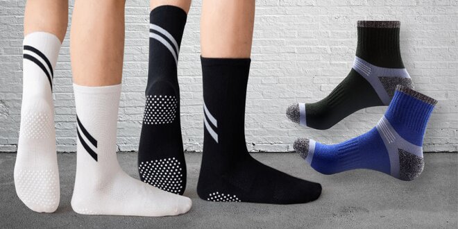 Pánské sportovní ponožky v různých barvách