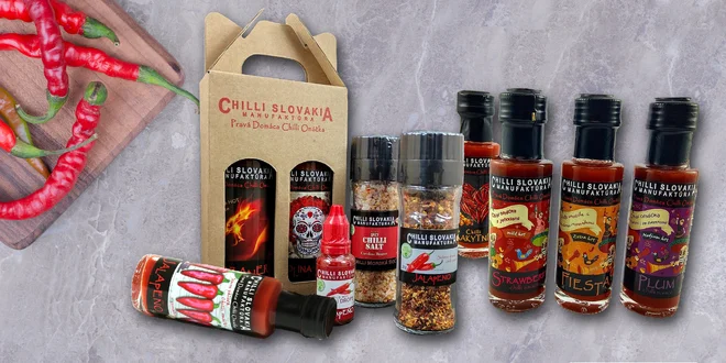 100% prírodné chilli omáčky aj darčekové sety