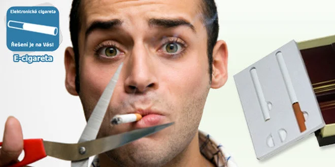 Elektronická cigareta s 25 náplněmi
