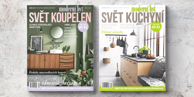 Roční předplatné Světa kuchyní i Světa koupelen