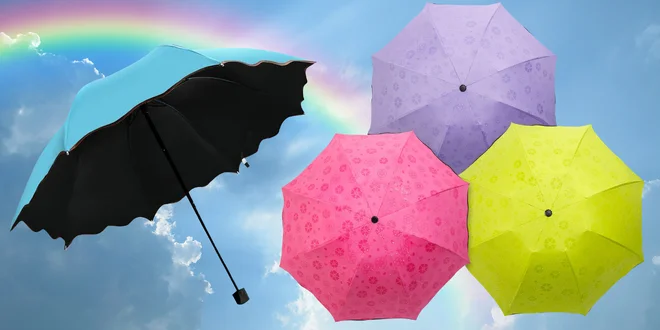 Magický deštník, který v dešti vykouzlí květinky