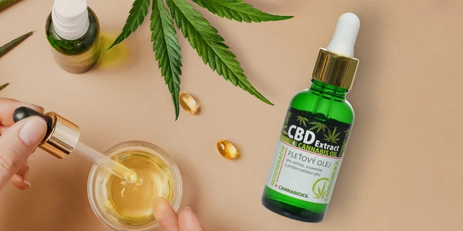 Olej s cannabidiolem pro hezčí pleť: 30 ml