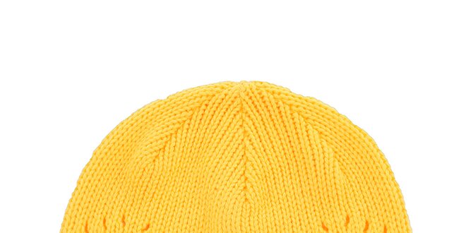 Dámská žlutá pletetná čepice Fundango