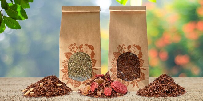 Sypané čaje: Roibos, Darjeeling i Sencha