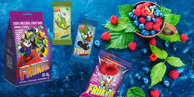 Zdravé svačinky Frukvik: ovocné tyčinky a kostičky