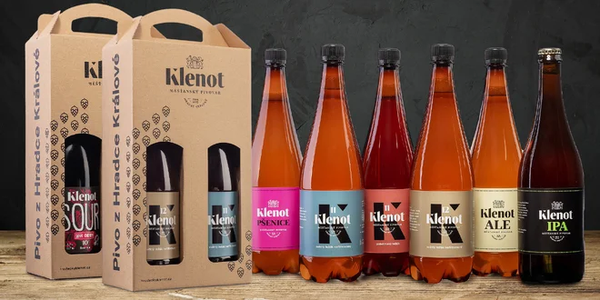 Piva z pivovaru Hradecký Klenot: sada po 2 i 6