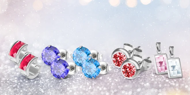 Náušnice a přívěsky: krystalky Swarovski Elements