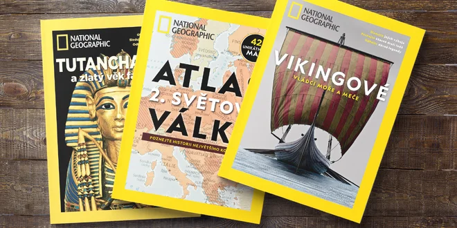 Balíček atlasů National Geographic s dárkem