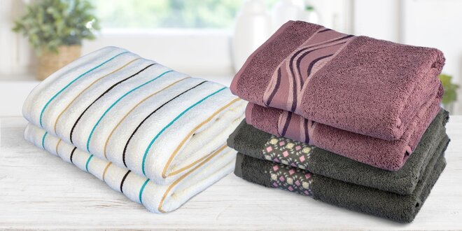 Heboučké froté ručníky a osušky ze 100% bavlny