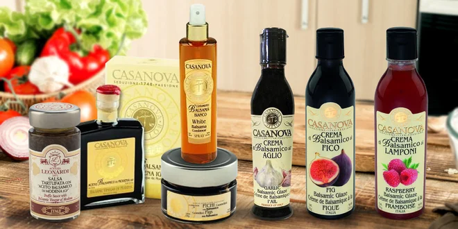 Octy balsamico z Itálie, krémy, omáčky i olej