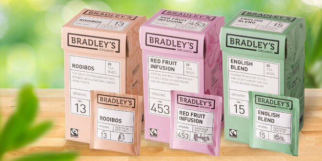 Porcované čaje Bradley's ze Srí Lanky: 10 druhů