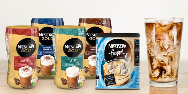 Oblíbené kávy Nescafé Gold a Frappé: 5 druhů
