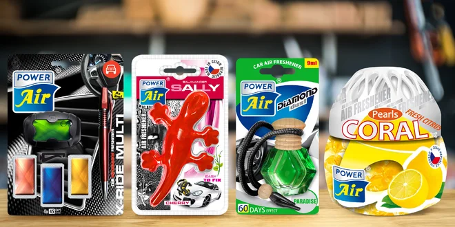 Voňavé osvěžovače do automobilu: 6 druhů setů