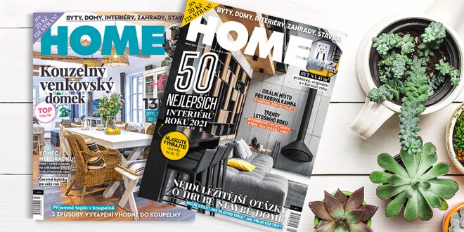 Roční předplatné časopisu Home o bydlení a bonus