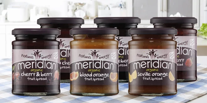Kvalitní bio džemy a marmelády Meridian: 8 druhů