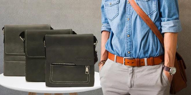 Elegantní pánské tašky z eko kůže: 5 druhů