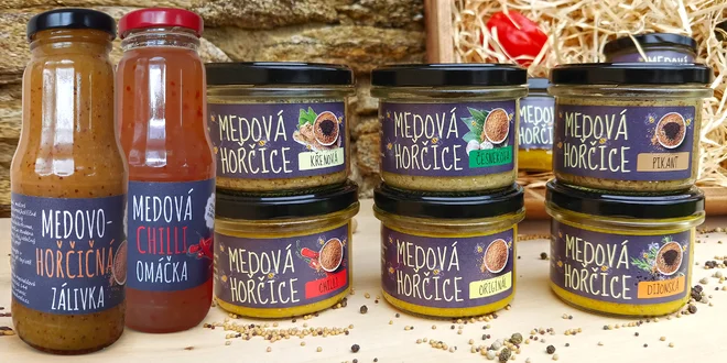 Medové hořčice a omáčky vyráběné v Česku: 8 druhů