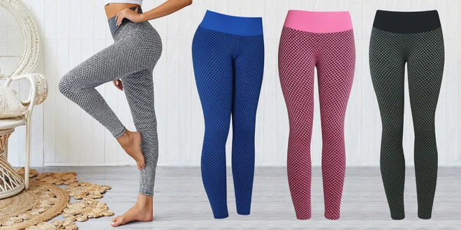 Síťované sportovní legíny na fitness, jógu i běh