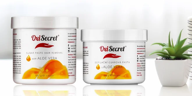 Depilační cukrová pasta s aloe vera