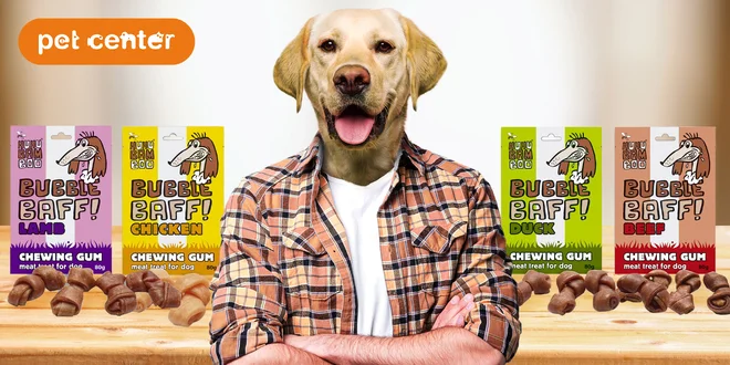 4× masové žvýkačky Huhubamboo pro psy