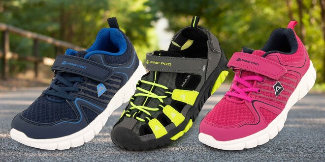 Dětská obuv Alpine Pro: sandály i městské botky
