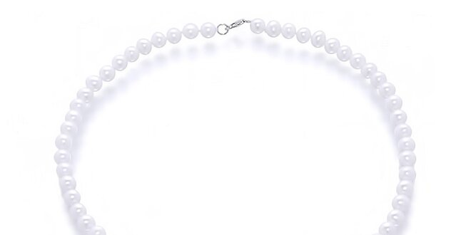 Dámský náhrdelník s perlami a nefrity Orchira