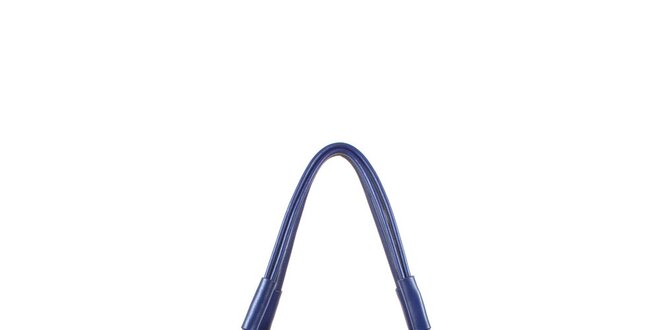 Dámská modrá kožená kabelka s odepínacím popruhem Joysens