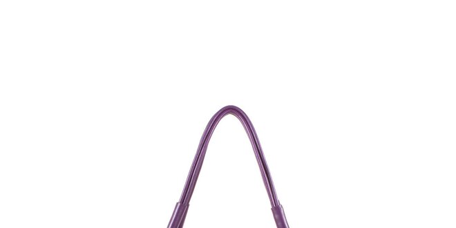 Dámská fialová kožená kabelka s odepínacím popruhem Joysens