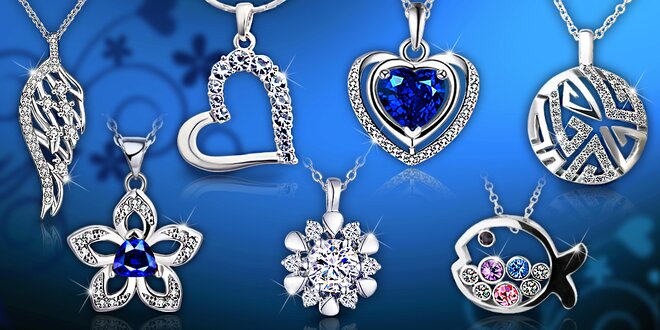 Náušnice a náhrdelníky s krystaly Swarovski a zirkony