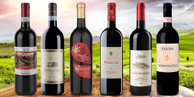 Italská červená vína: Toskánsko, Piemonte i Veneto