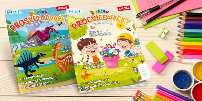 2 speciály Dráčka: Procvičovačky a Prosvětlovačky