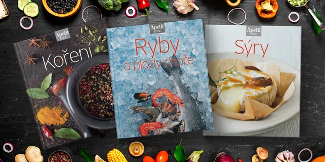 3 kuchařky z edice Apetit: ryby, koření a sýry