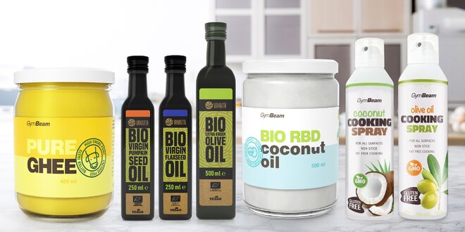 Bio oleje, ghí i oleje ve spreji: olivový i dýňový
