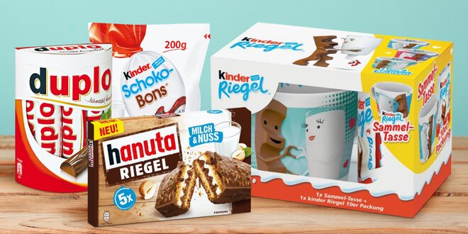 Kinder a Ferrero mlsy: tyčinky, dortíky i bonbony